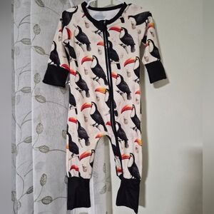 Toucan Print Bamboo Cotton Mix
